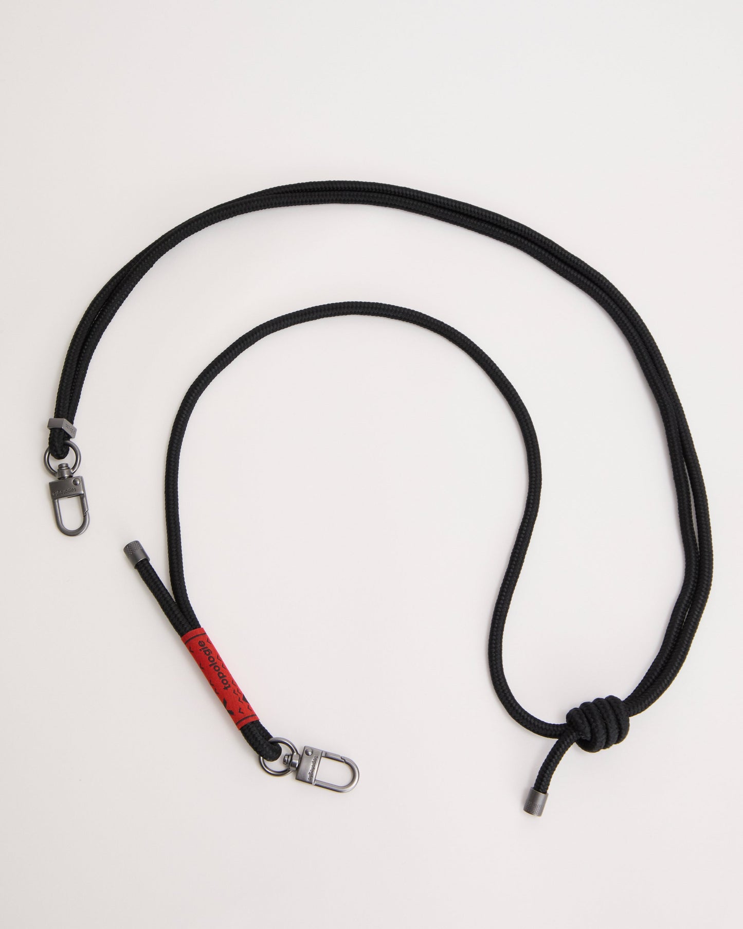 Topologie Black Solid Bottle Rope Strap