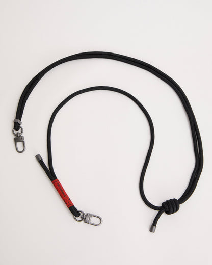 Topologie Black Solid Bottle Rope Strap