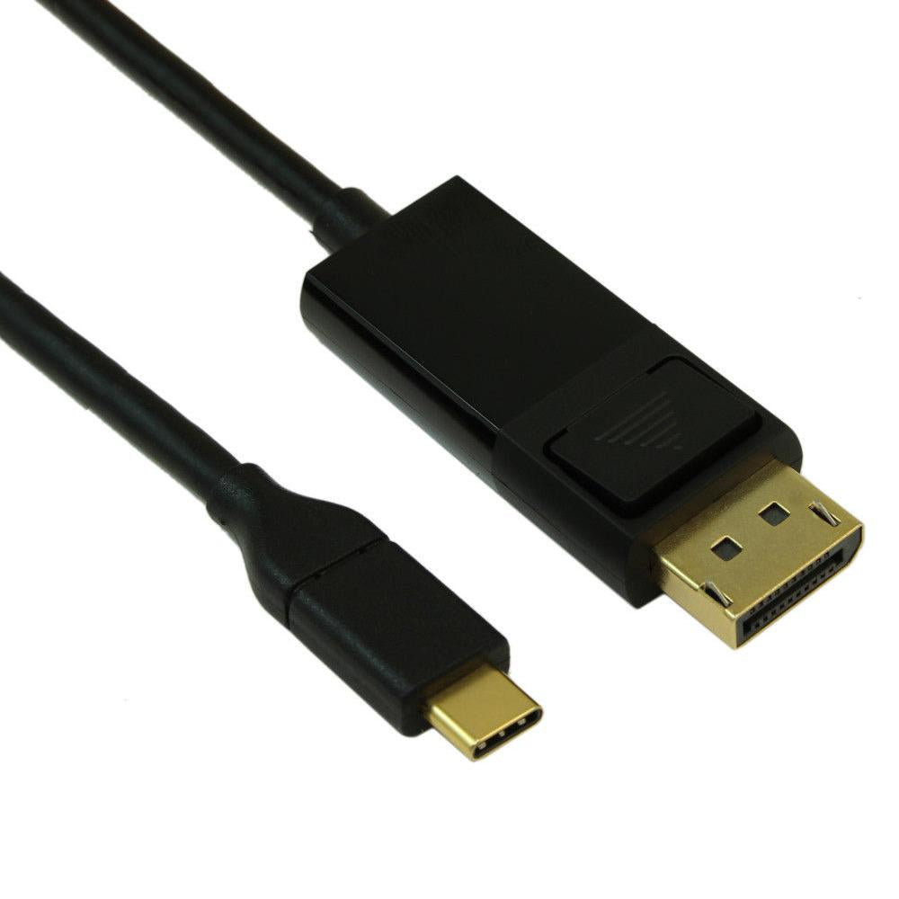 USB Type C to DisplayPort Male Cable 4K 60Hz Black