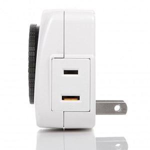 24 Hour Mini Mechanical Timer 2-Prong Plug