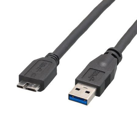 10Ft USB 3.0 Cable A-Male to Micro B-Male Blue