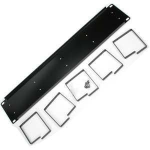 2U Cable Management 3.5"x19", Metal Ring