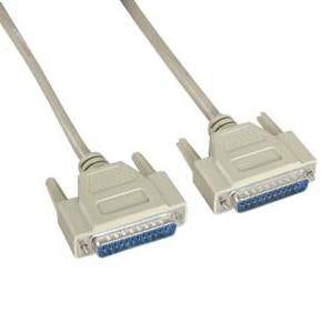 6Ft DB25 M/M Serial Cable 25C Straight