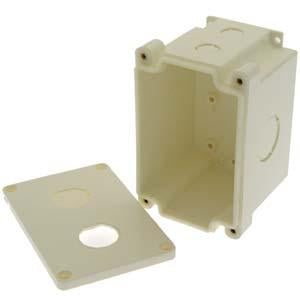 2-Port Industrial Watertight Surfacemount Box for Bulkhead RJ45 Jacks
