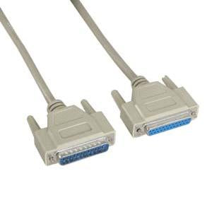 6Ft DB25 M/F Serial Cable 25C Straight