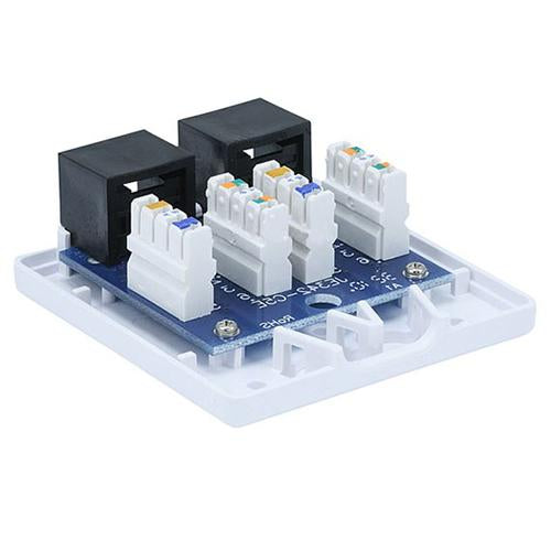 Cat.5e 2-Port Surface Mount Box White