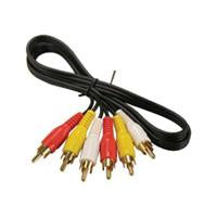 RCA Cable M/M x 3 Audio Video Cable Gold Plated