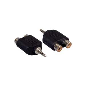 3.5mm Stereo Plug to Dual RCA Jack Adapter