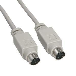 3Ft Mini DIN6 M/M PS/2 Cable
