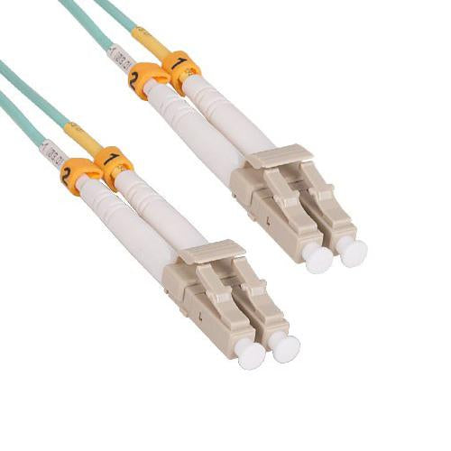 10M OM4 LC-LC 10Gb 50/125 Duplex Multimode Fiber Patch Cable Aqua Jacket