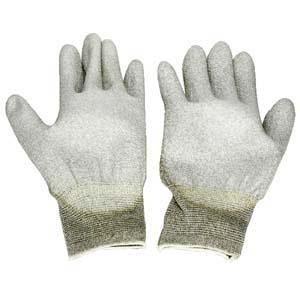 Conductive Glove, Palm coated w/Polyurethane, Medium
