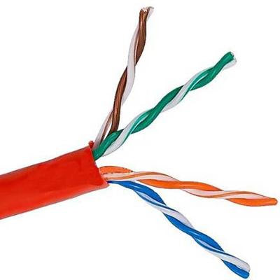 1000Ft Cat 5E Solid Wire Bulk Ethernet Network Cable Blue CMR