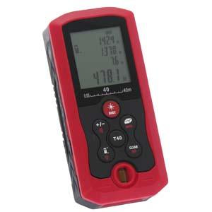 130Ft (40m) Laser Distance Meter, 1/16" Accuracy T40