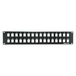 2U 19" 32port Blank Panel for Keystone Jack