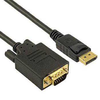 15Ft Premium Display Port to VGA Cable Male to Male 28AWG