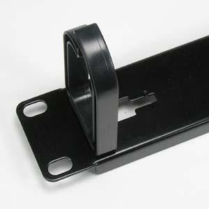 1U Cable Management 1.75"x19", Plastic Ring