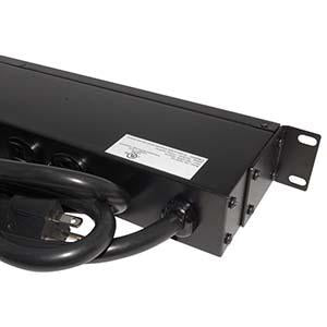 19" 1U Rackmount 14-Outlet PDU Metal Case 6Ft Power Cord AC120V 20A (16A UL)