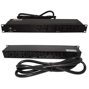 19" 1U Rackmount 14-Outlet PDU Metal Case 6Ft Power Cord AC120V 20A (16A UL)
